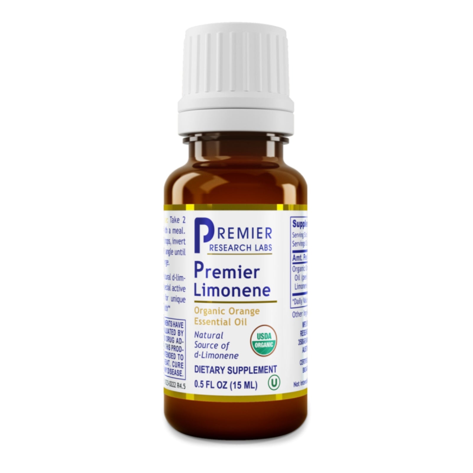 Premier Research Labs, Premier Limonene, 0.5 FL OZ (15 ML) UPC 807735015527 | Hilife Vitamins